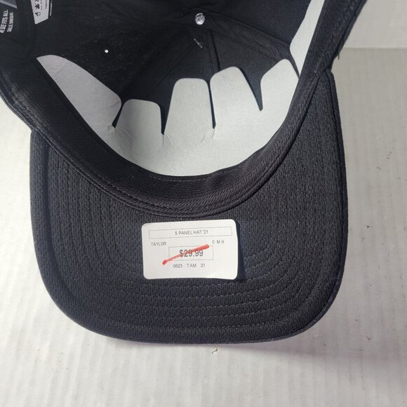 TaylorMade Black Classic Lightweight Adjustable Performance Golf Hat One Size - Picture 5 of 5